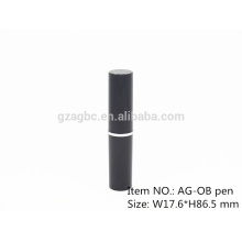Delgado & moderno redonda batom tubo recipiente AG-OB-caneta de plástico, tamanho do copo 10,8 mm, cor personalizada